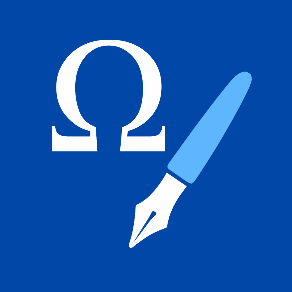 Write Greek Alphabet icon